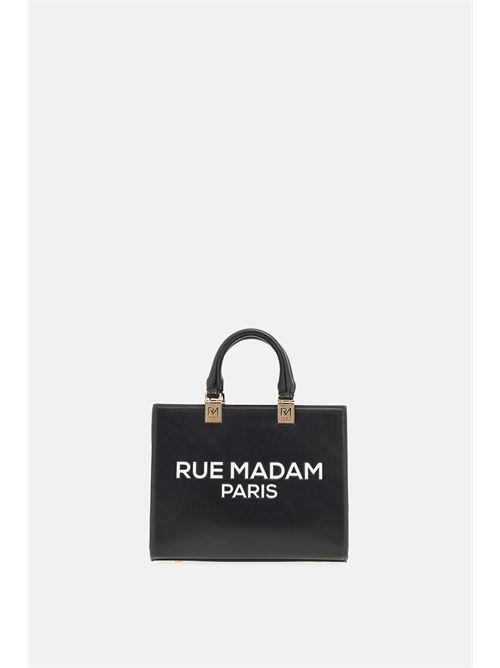 Borsa mini donna in ecopelle colore black RUE MADAM PARIS | ICONIQUE MINI TOTEBLACK
